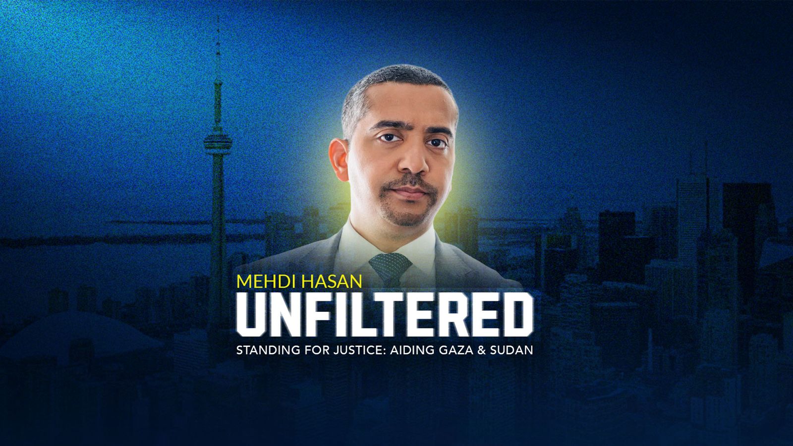 Bannière de Standing for Justice : une soirée avec Mehdi Hasan