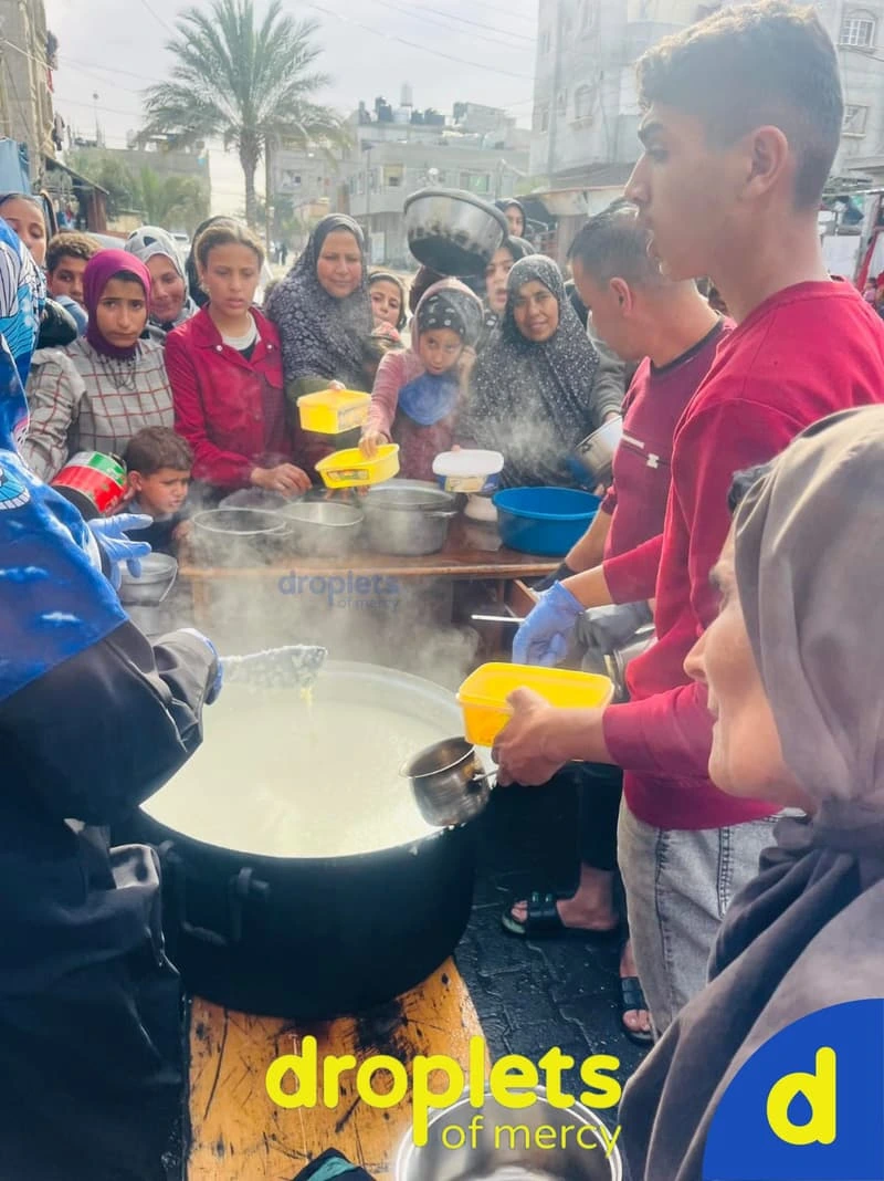 Humanitarian aid delivery — Gaza · Droplets of Mercy