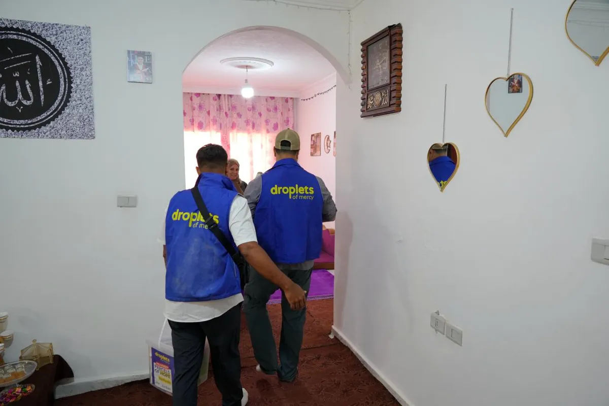 Home visit to a refugee family